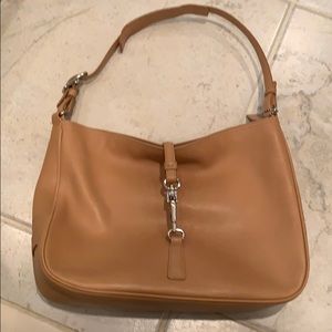 Coach tan bag and accessory